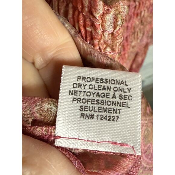 MISA Solange Chiffon Mini Dress XS Romantic Rose Python Ruffle Long Sleeve - Picture 10 of 10